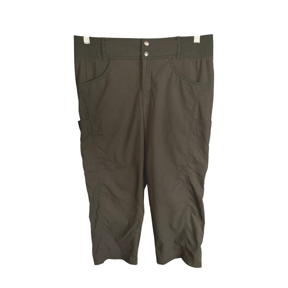 NWT Title Nine Women Gray Clamber Capri Hiking Nylon Pants 12 MSRP$109 - Picture 2 of 12